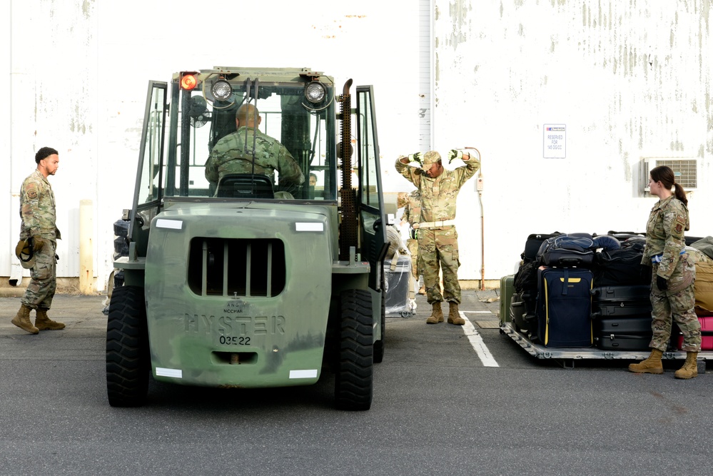 North Carolina Air National Guard Executes Inspection