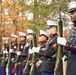 Honoring the fallen: U.S. Marines conduct a wreath laying ceremony to honor the seventh Sergeant Major of the Marine Corps