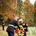 Honoring the fallen: U.S. Marines conduct a wreath laying ceremony to honor the seventh Sergeant Major of the Marine Corps