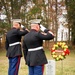 Honoring the fallen: U.S. Marines conduct a wreath laying ceremony to honor the seventh Sergeant Major of the Marine Corps