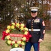 Honoring the fallen: U.S. Marines conduct a wreath laying ceremony to honor the seventh Sergeant Major of the Marine Corps