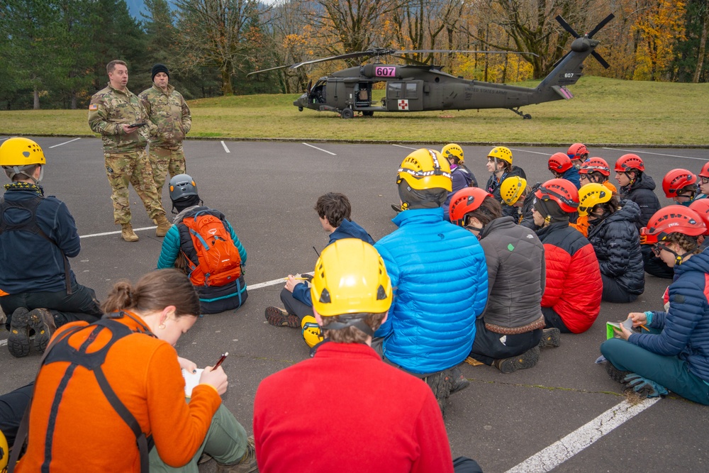 Youth Search and Rescue Team Trains with National Guard Helicopter Crew