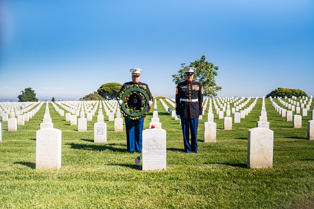 Sgt. Maj. Crawford Wreath Laying