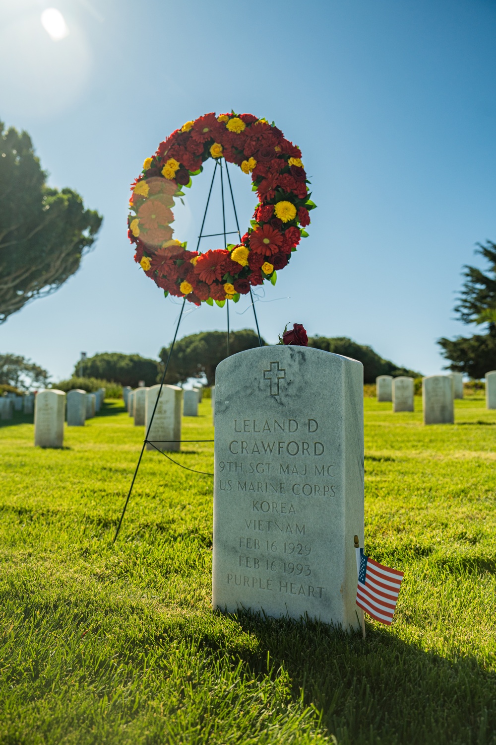 Sgt. Maj. Crawford Wreath Laying