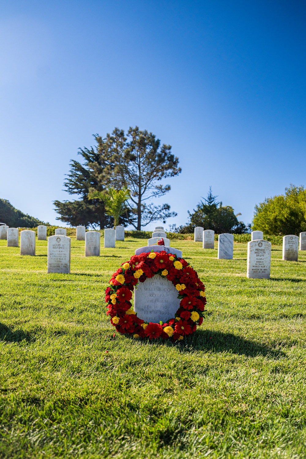 Sgt. Maj. Crawford Wreath Laying