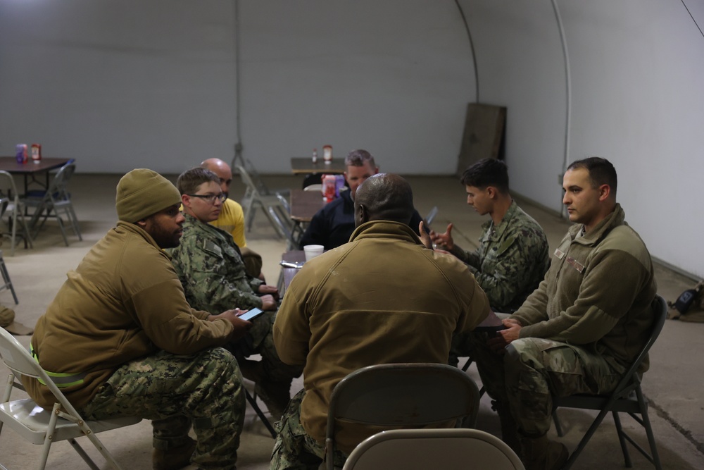 NMCB 4 Chaps Tends to Seabee Spiritual Health