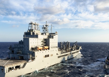USS Mahan (DDG 72) Conducts Replenishment At Sea with USNS Harvey Milk (T-AO 206)