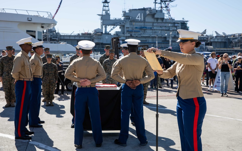 DVIDS Images Marine Corps Birthday Celebration at Fleet Week San