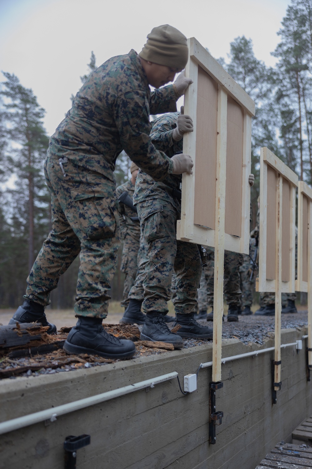 U.S. Marines Conduct Live Fire Range