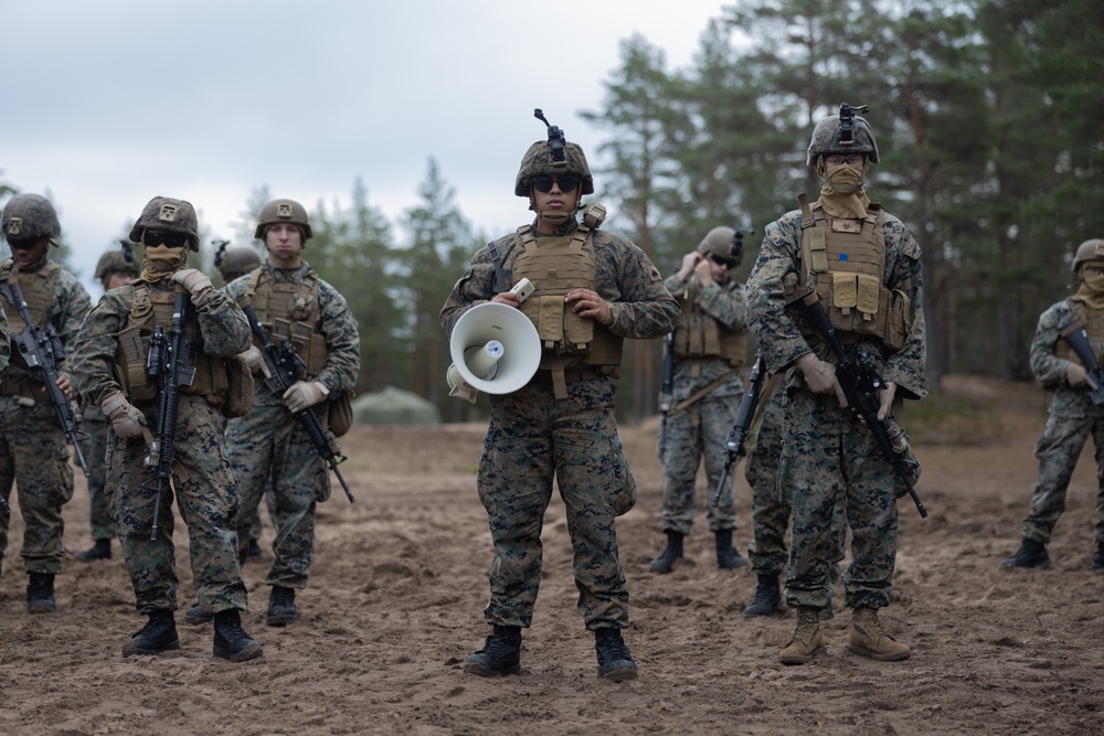 U.S. Marines Conduct Live Fire Range