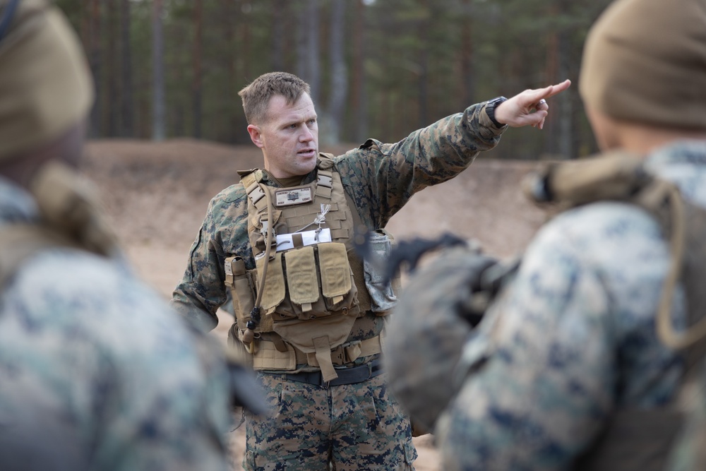 U.S. Marines Conduct Live Fire Range