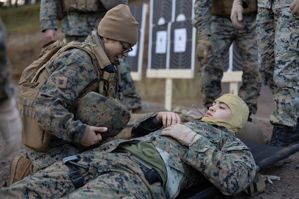 U.S. Marines Conduct Live Fire Range