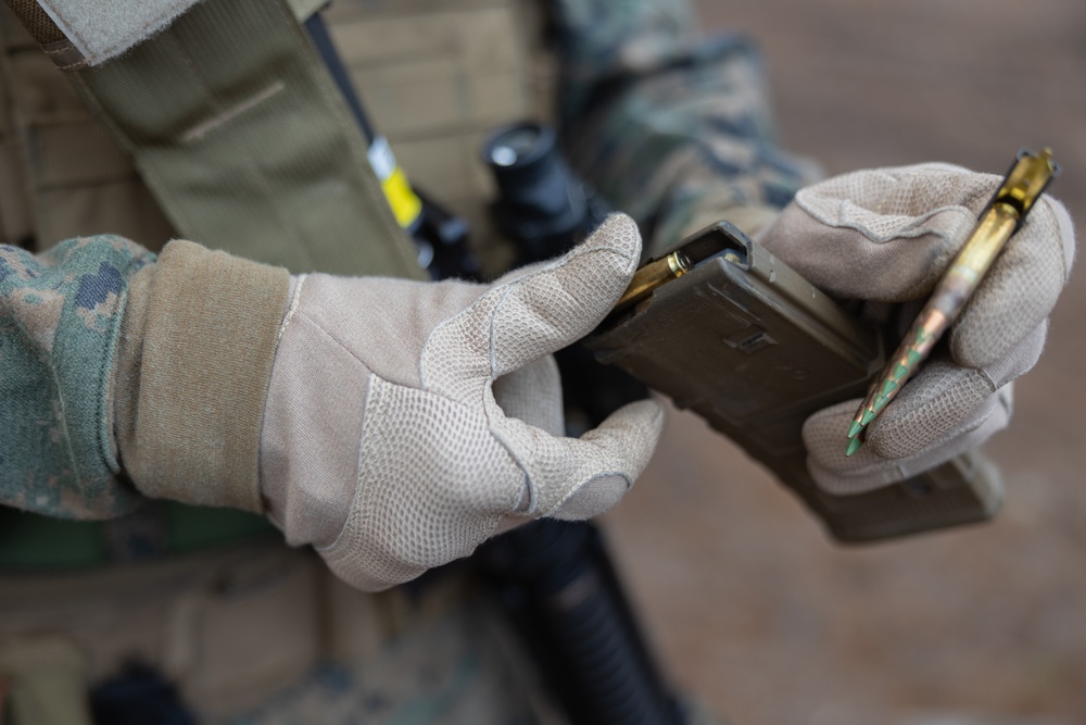 U.S. Marines Conduct Live Fire Range