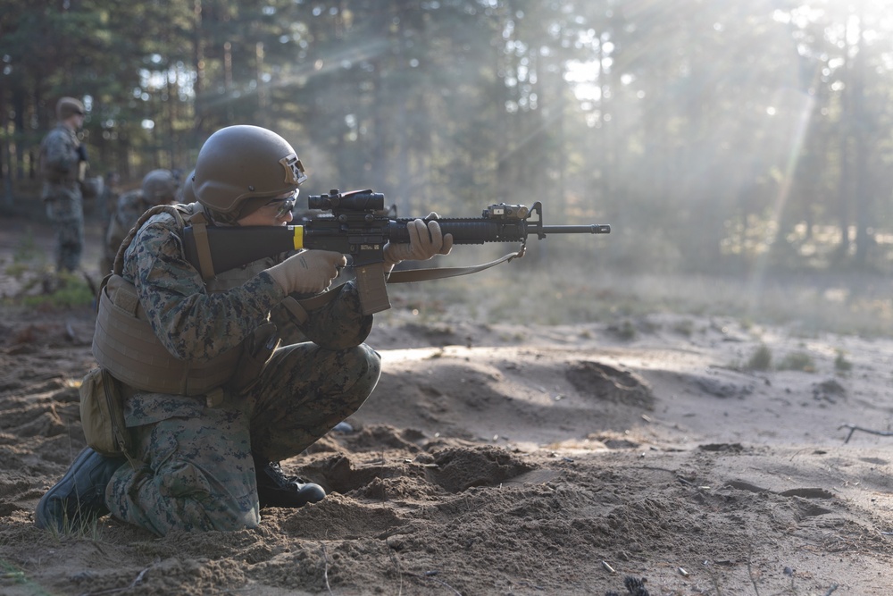 U.S. Marines Conduct Live Fire Range