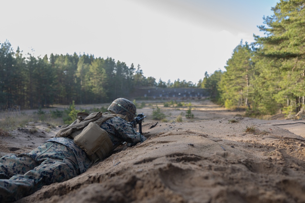 U.S. Marines Conduct Live Fire Range