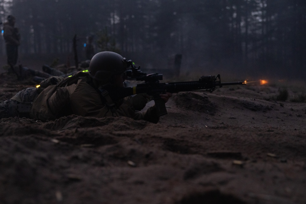 U.S. Marines Conduct Live Fire Range