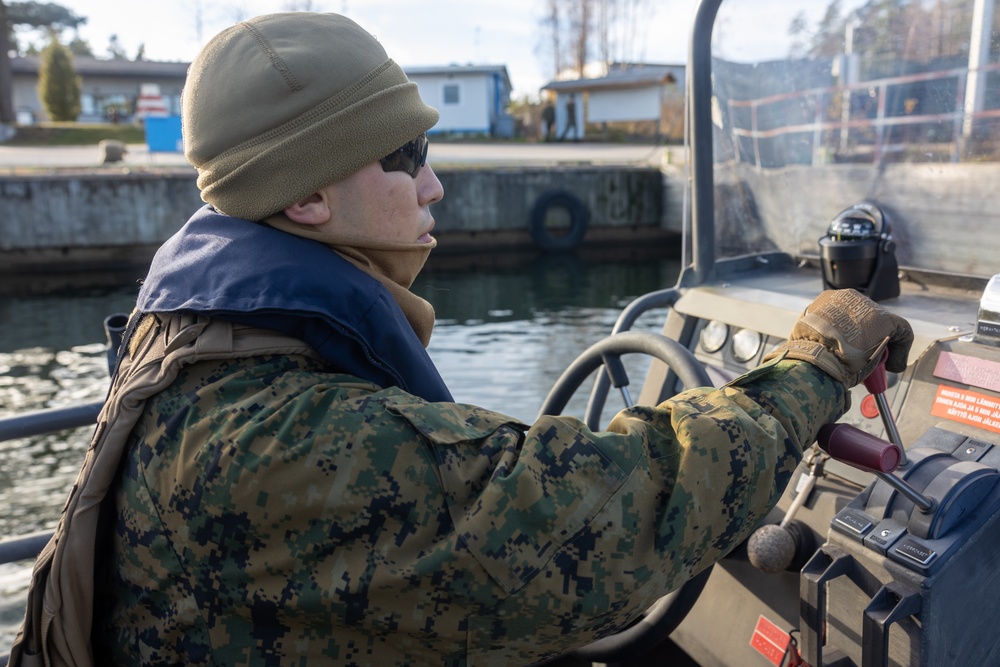 U.S. Marines Participate in a Coxswains Course