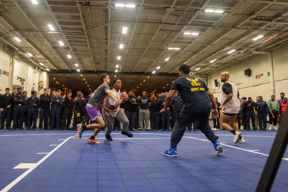 USS Ronald Reagan (CVN 76) hosts 3-on-3 basketball tournament