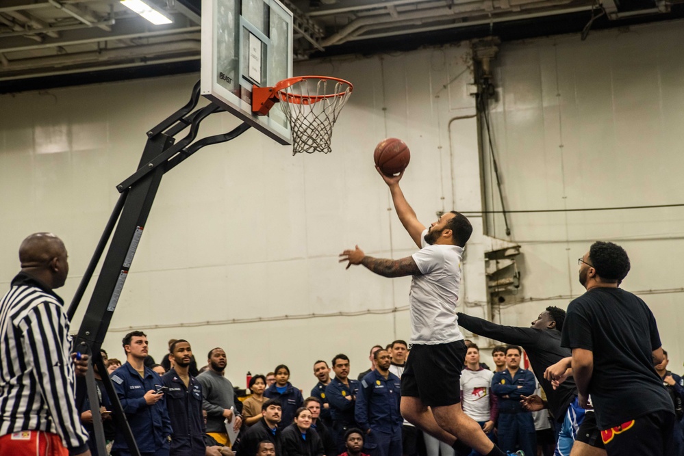 USS Ronald Reagan (CVN 76) hosts 3-on-3 basketball tournament