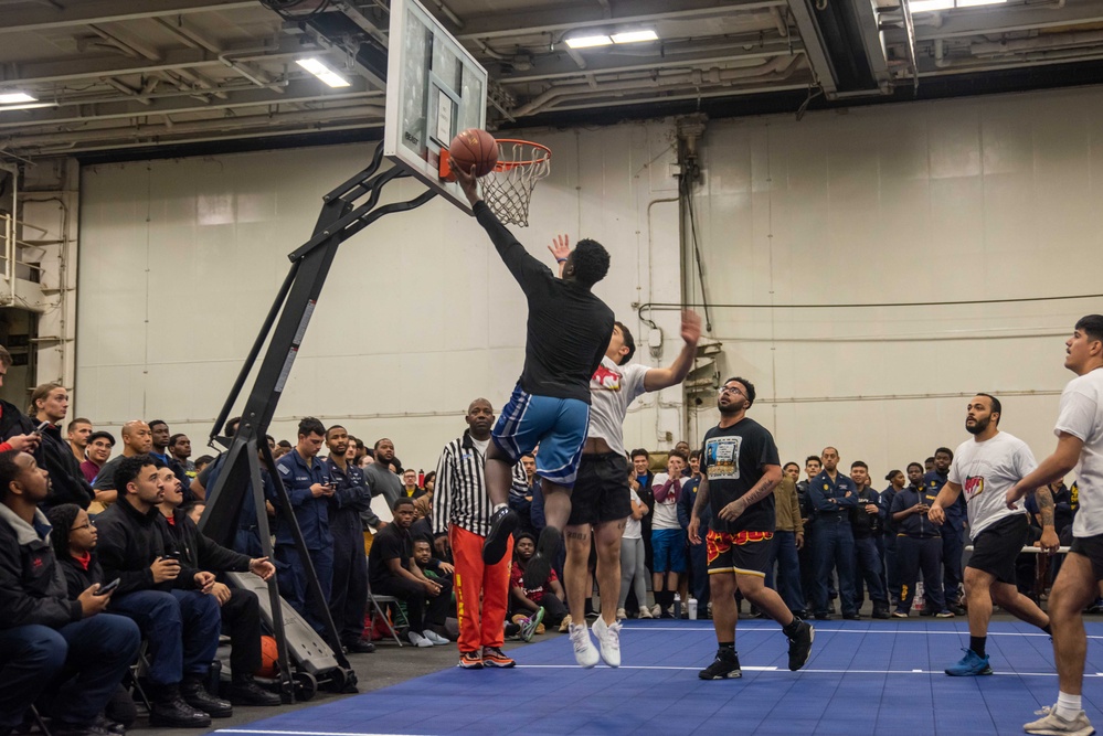 USS Ronald Reagan (CVN 76) hosts 3-on-3 basketball tournament