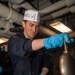 USS Ronald Reagan (CVN76) Sailors serve brunch