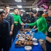 USS Ronald Reagan (CVN76) Sailors serve brunch