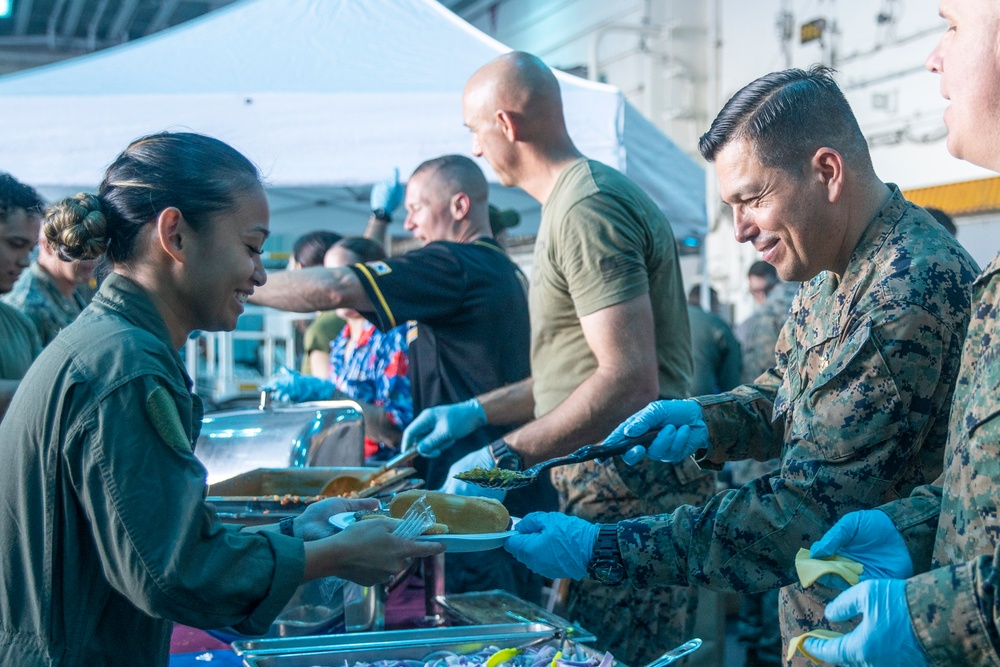 15th MEU, USS Boxer Celebrate 249th Marine Corps Birthday With Steel beach Picnic