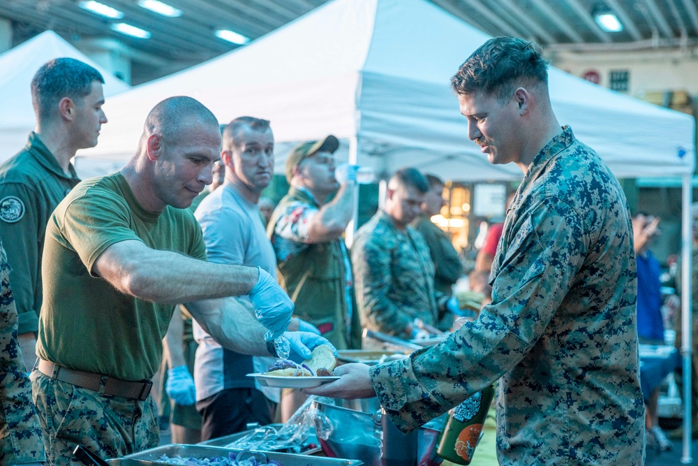 15th MEU, USS Boxer Celebrate 249th Marine Corps Birthday With Steel beach Picnic