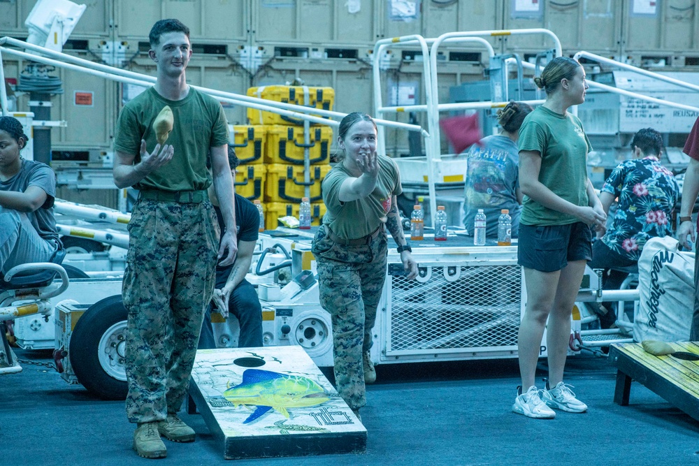 15th MEU, USS Boxer Celebrate 249th Marine Corps Birthday With Steel beach Picnic