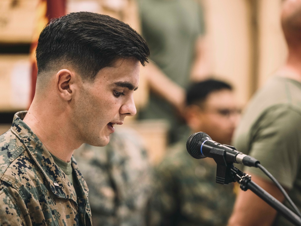 15th MEU Celebrates Second 249th Birthday With Cake Cutting Ceremony Aboard USS Boxer