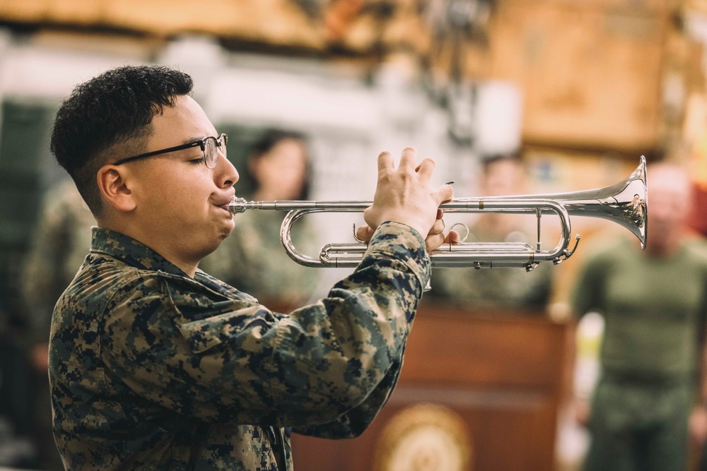 15th MEU Celebrates Second 249th Birthday With Cake Cutting Ceremony Aboard USS Boxer