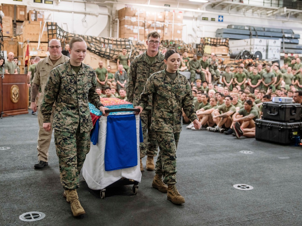 15th MEU Celebrates Second 249th Birthday With Cake Cutting Ceremony Aboard USS Boxer