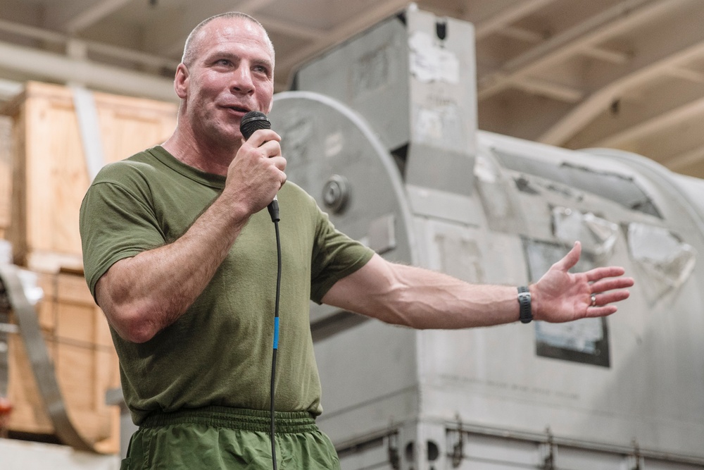 15th MEU Celebrates Second 249th Birthday With Cake Cutting Ceremony Aboard USS Boxer