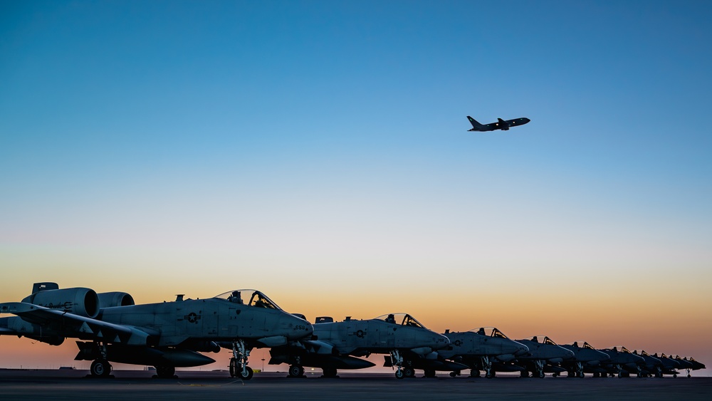 A-10 Air power and sunsets