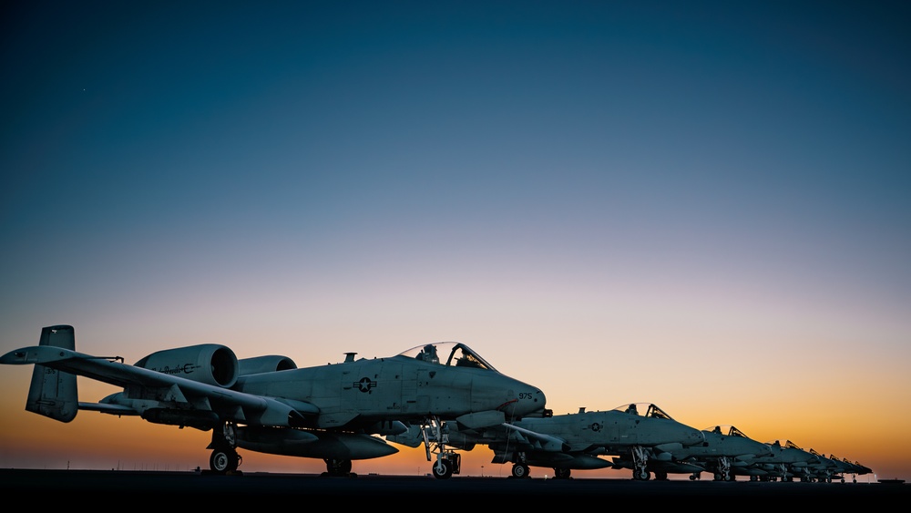 A-10 Air power and sunsets