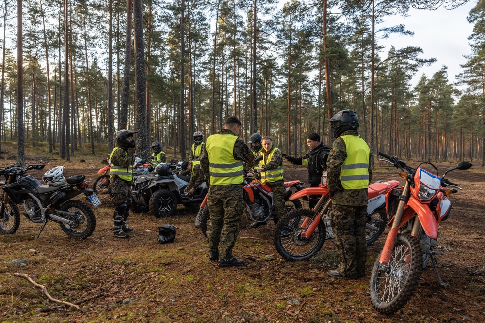 U.S. Marines Conduct Dirt Bike Course Day 2