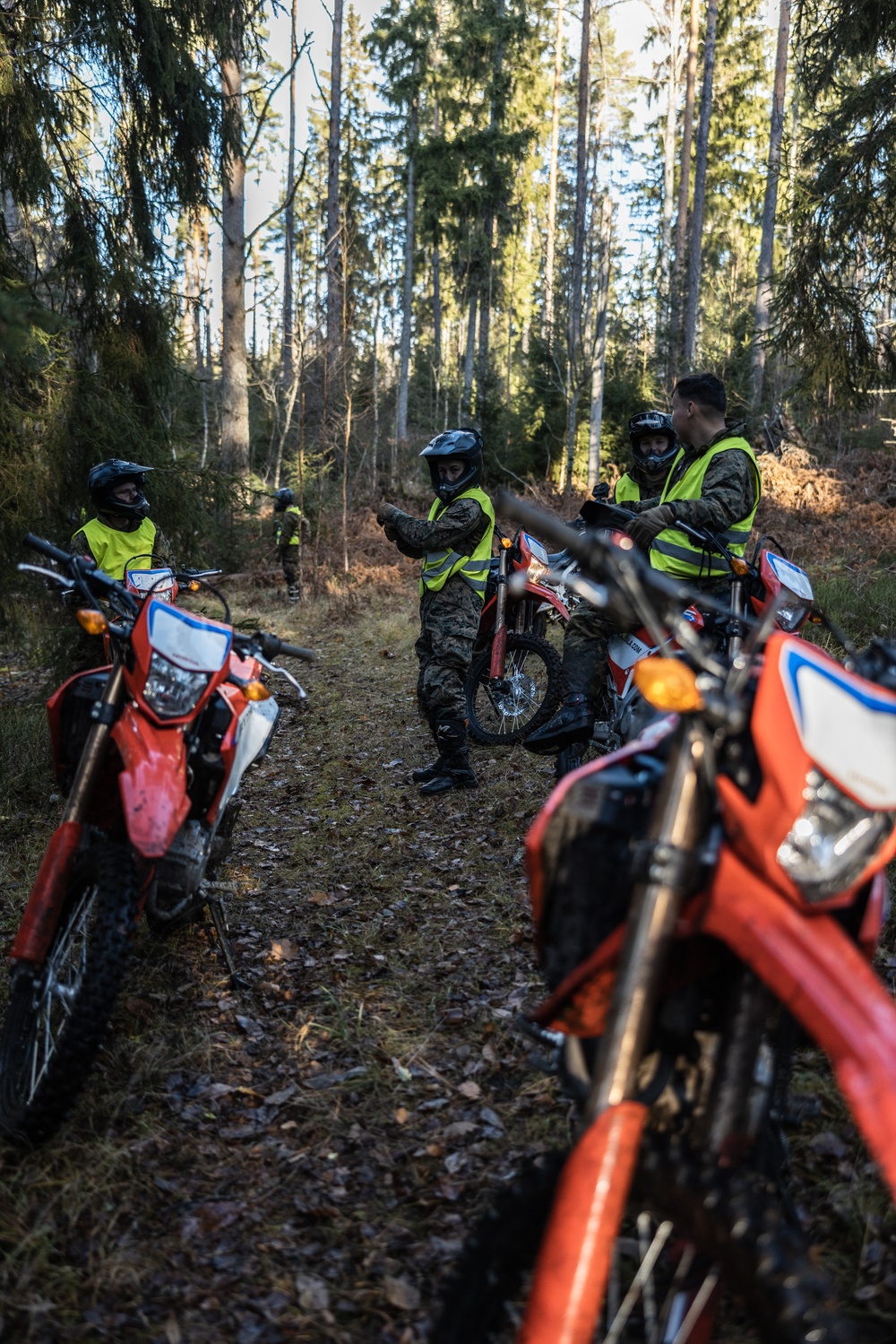 U.S. Marines Conduct Dirt Bike Course Day 2