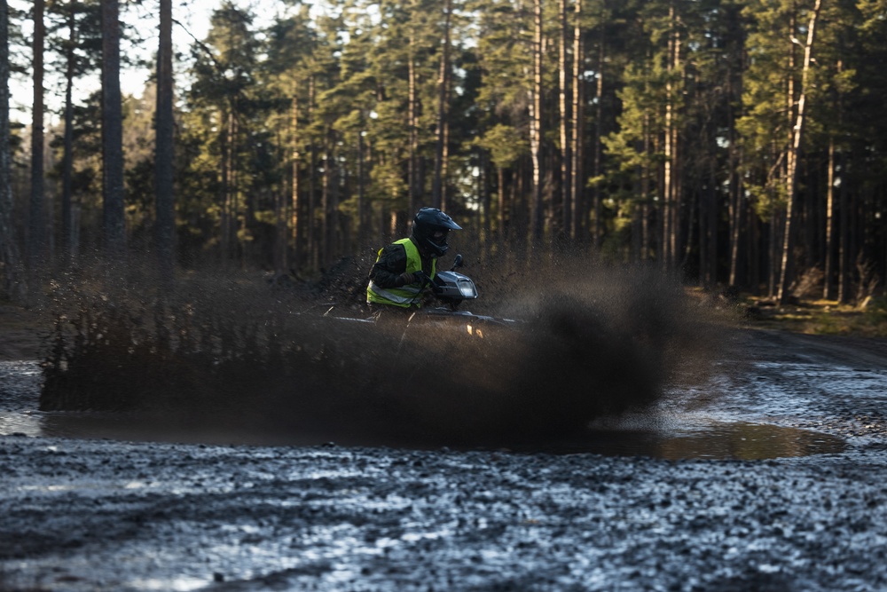 U.S. Marines Conduct Dirt Bike Course Day 2