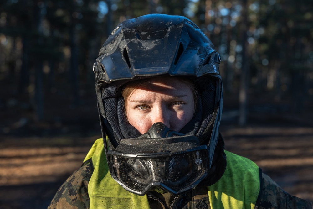 U.S. Marines Conduct Dirt Bike Course Day 2