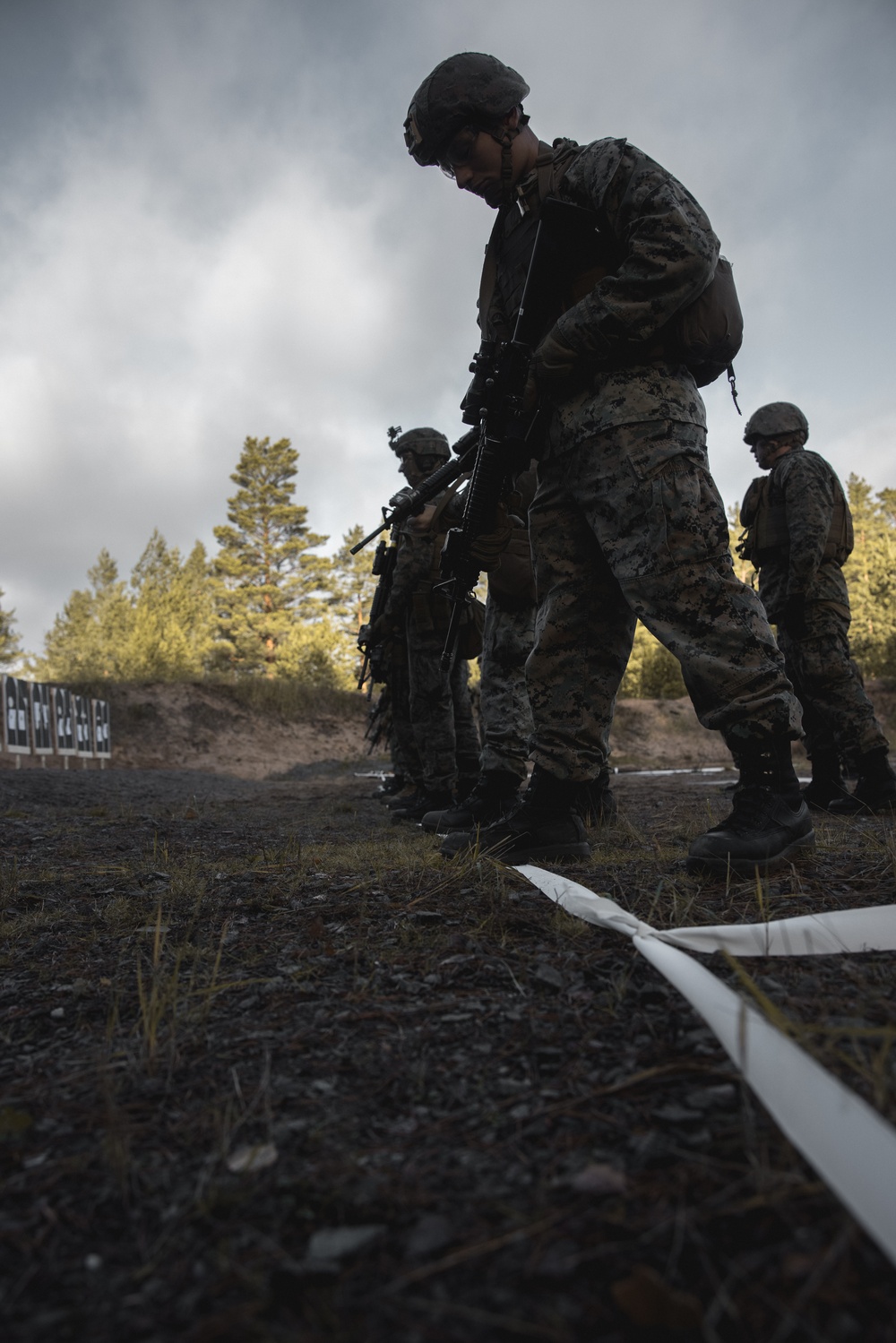 U.S. Marines Conduct Live Fire Range