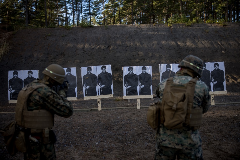 U.S. Marines Conduct Live Fire Range