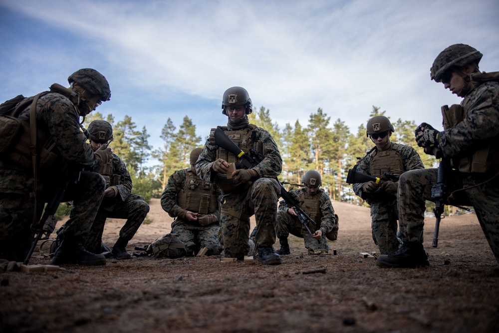 U.S. Marines Conduct Live Fire Range