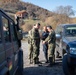 NATO-led KFOR soldiers conduct routine security patrol