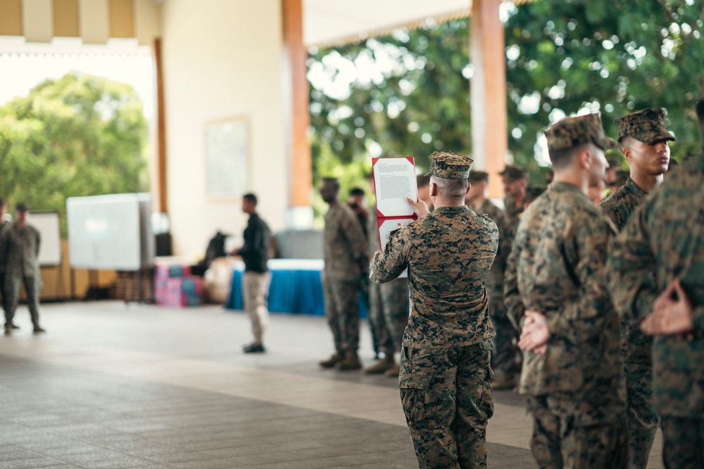 MRF-SEA: 249th Marine Corps Birthday Cake Cutting Ceremony