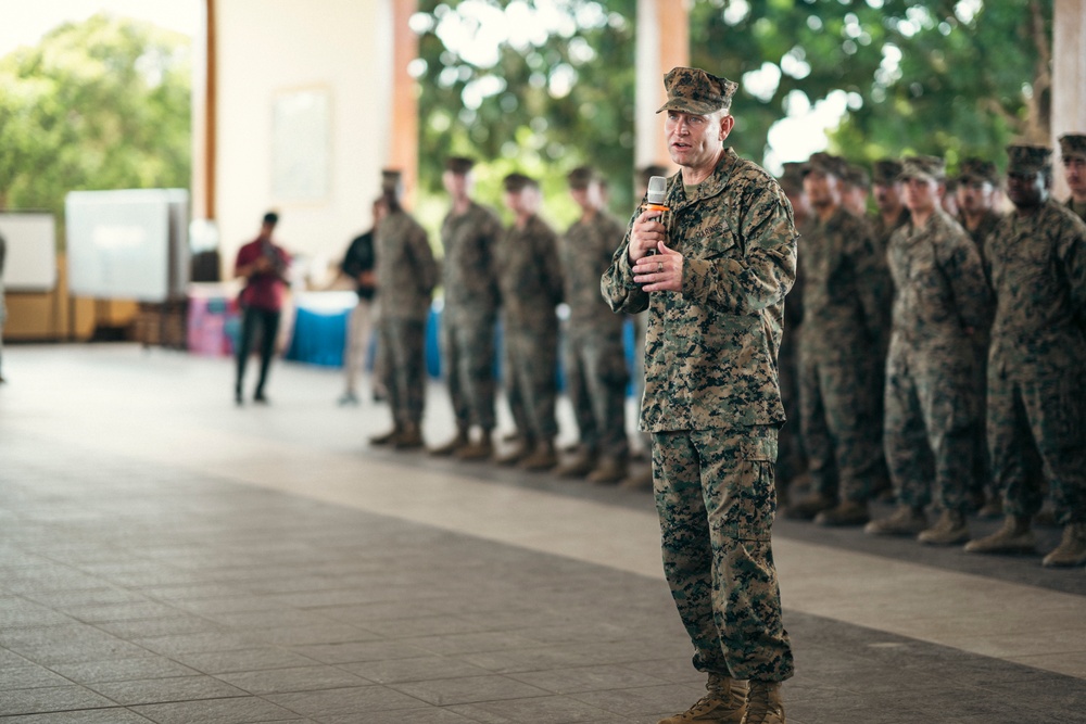 MRF-SEA: 249th Marine Corps Birthday Cake Cutting Ceremony