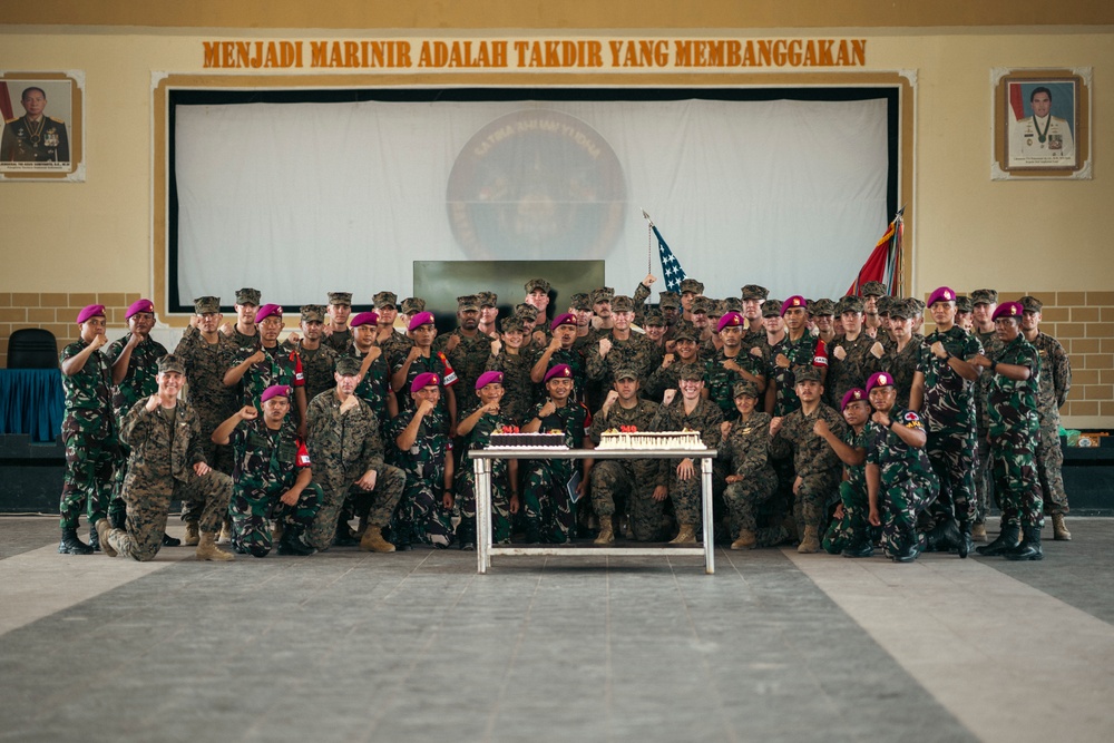 MRF-SEA: 249th Marine Corps Birthday Cake Cutting Ceremony