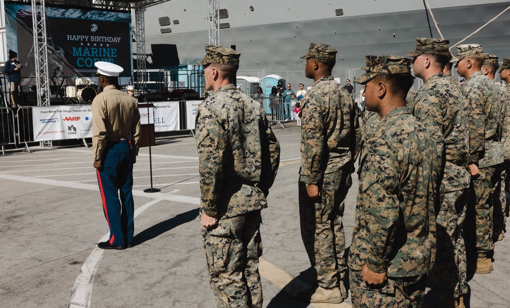 Fleet Week San Diego 2024: Marine Corps Cake Cutting