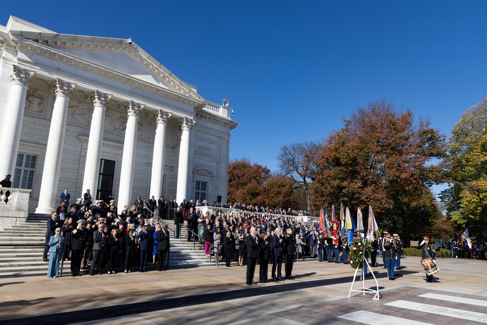 President Joe Biden Honors Veterans at Arlington National Cemetery