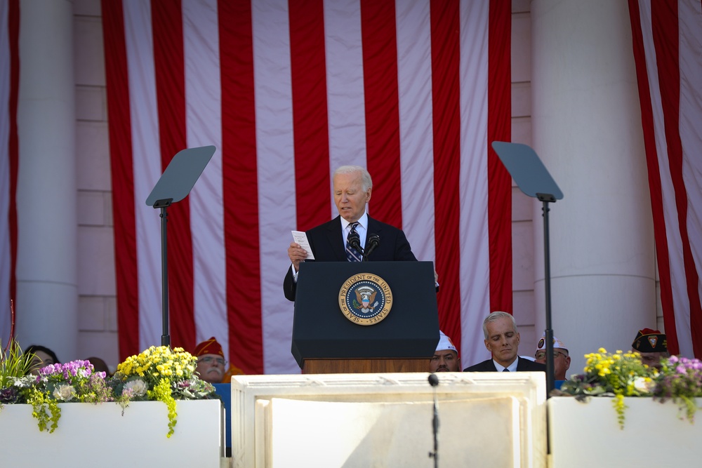 President Joe Biden Honors Veterans at Arlington National Cemetery