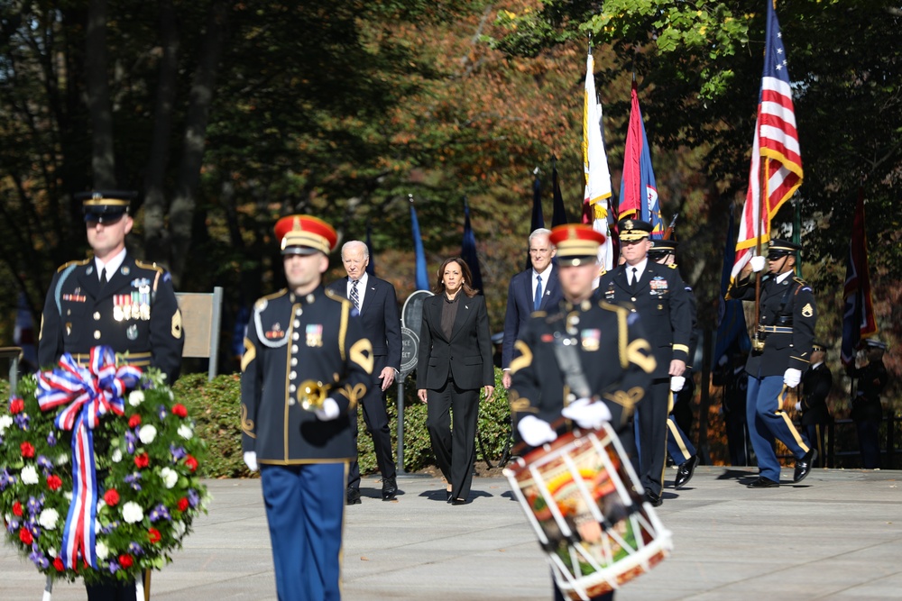 President Joe Biden Honors Veterans at Arlington National Cemetery